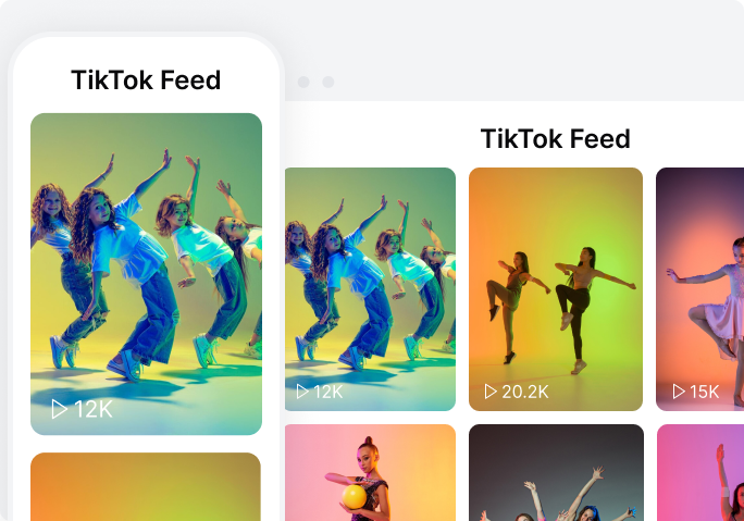 Tiktok feed widget - Fouita Blog site widget